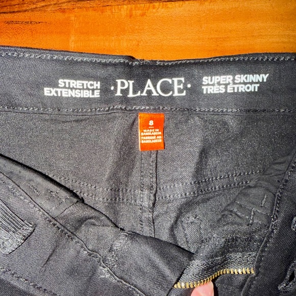 Boys 8 slim- children’s place- Black and Gray Skinny Jeans (set of 2) - Picture 4 of 5